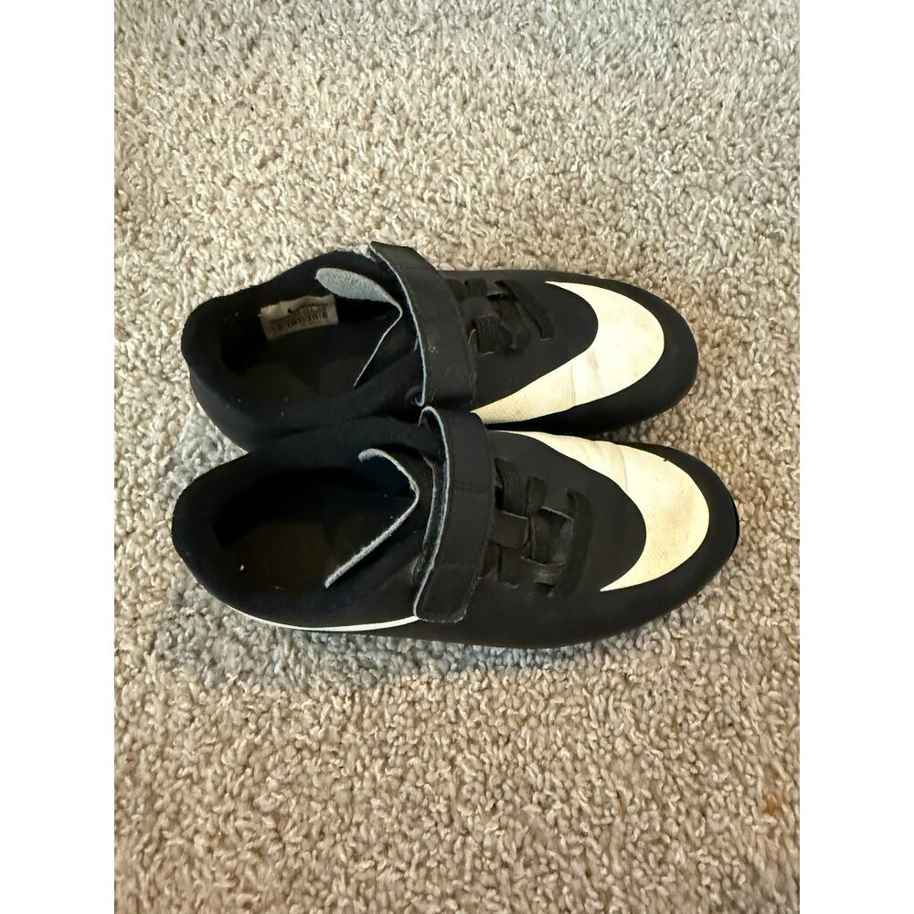 black and white Nike Bravata II Jr FG soccer cleats size 12c boys girls - Picture 7 of 7